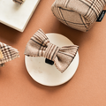 Pup plaid butterflysløjfe