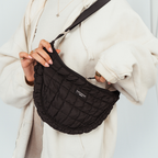 Dog Walking Bag Crossbody Crescent Hundeluftertaske - Onyx
