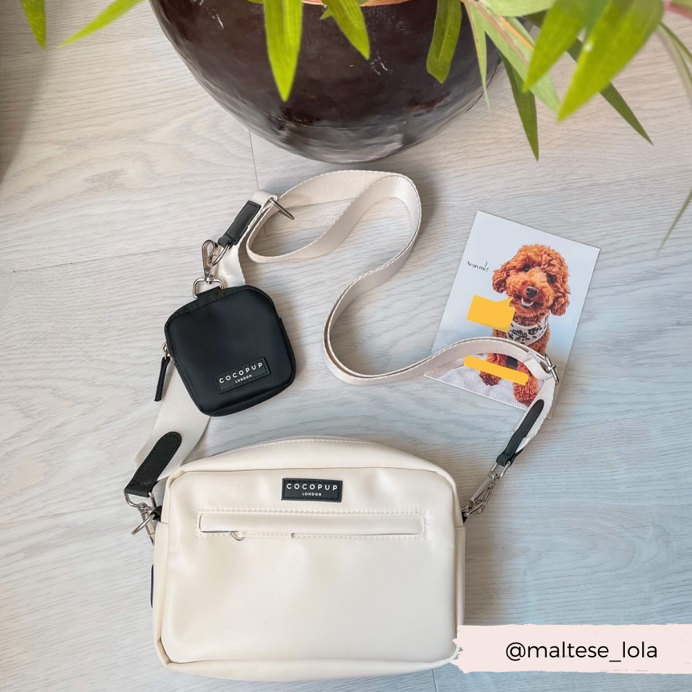 Hund Walking Taske - Oyster White