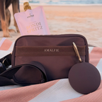 AMALFIE - Bag and treat pouch set – Espresso Brown