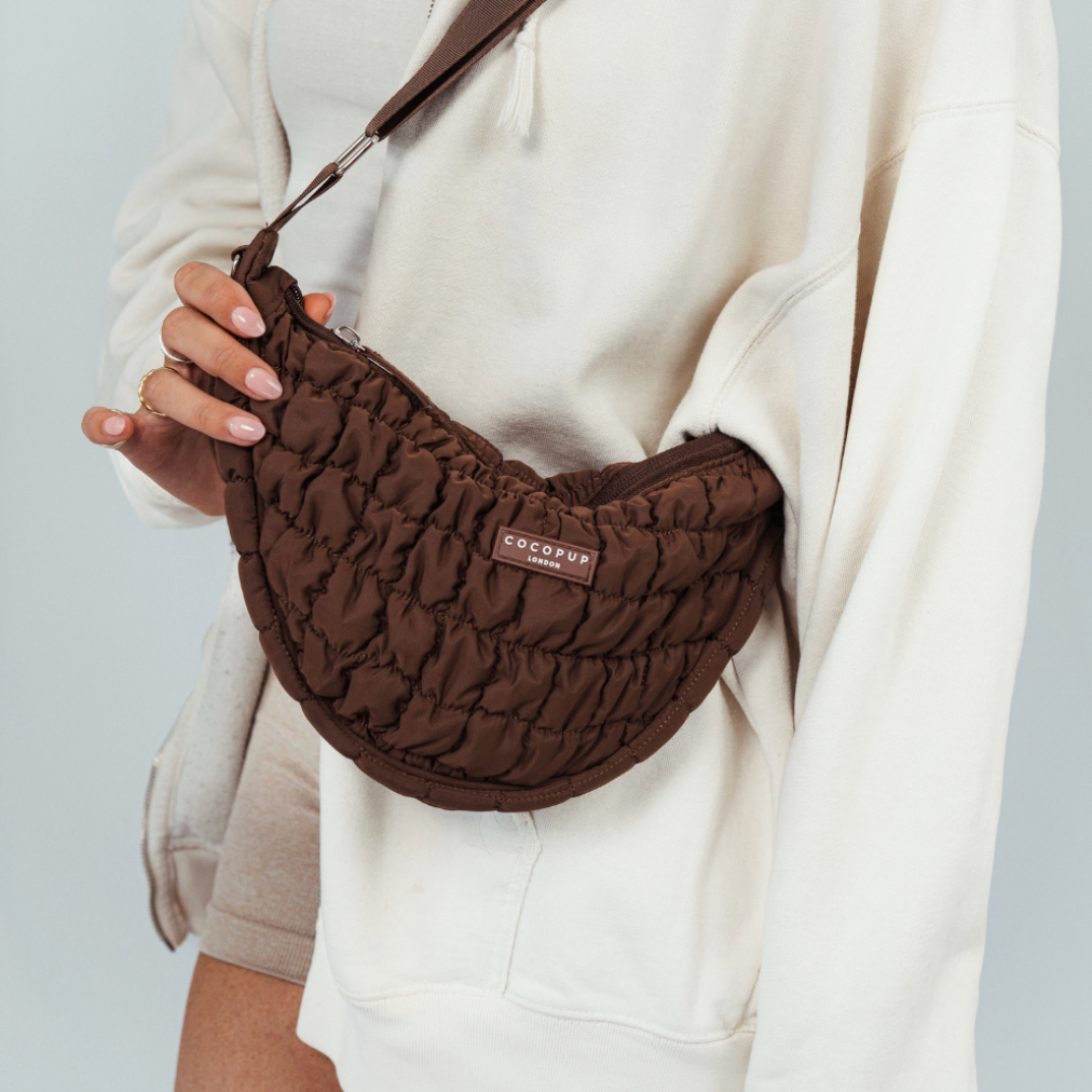 COCOPUP LONDON - Crossbody Crescent Dog Walking Bags - Espresso