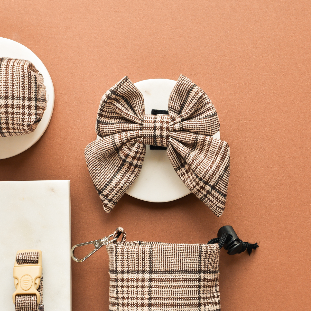 COCOPUP LONDON - Pup Plaid sailor bow for dogs