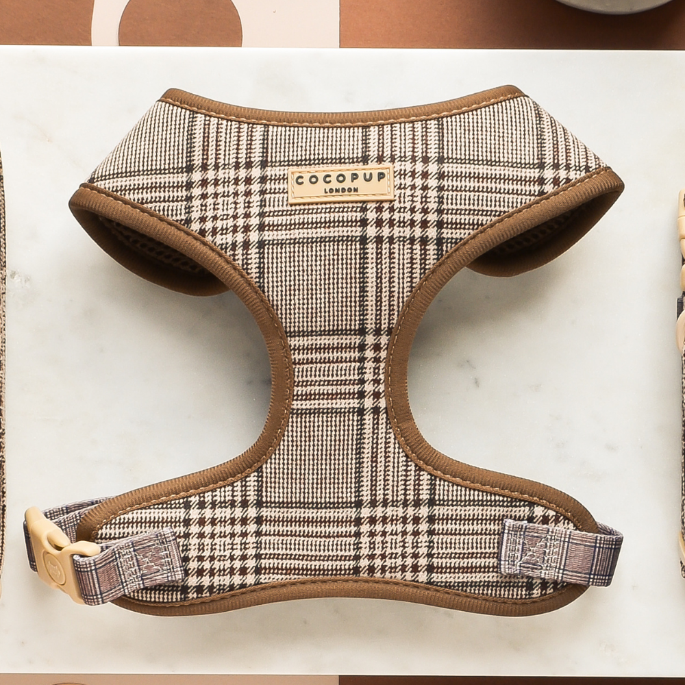 Pup Plaid justerbar halssele: L