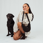 Dog Walking Bag Crossbody Crescent Hundeluftertaske - Onyx