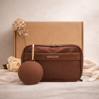 AMALFIE - Bag and treat pouch set – Espresso Brown