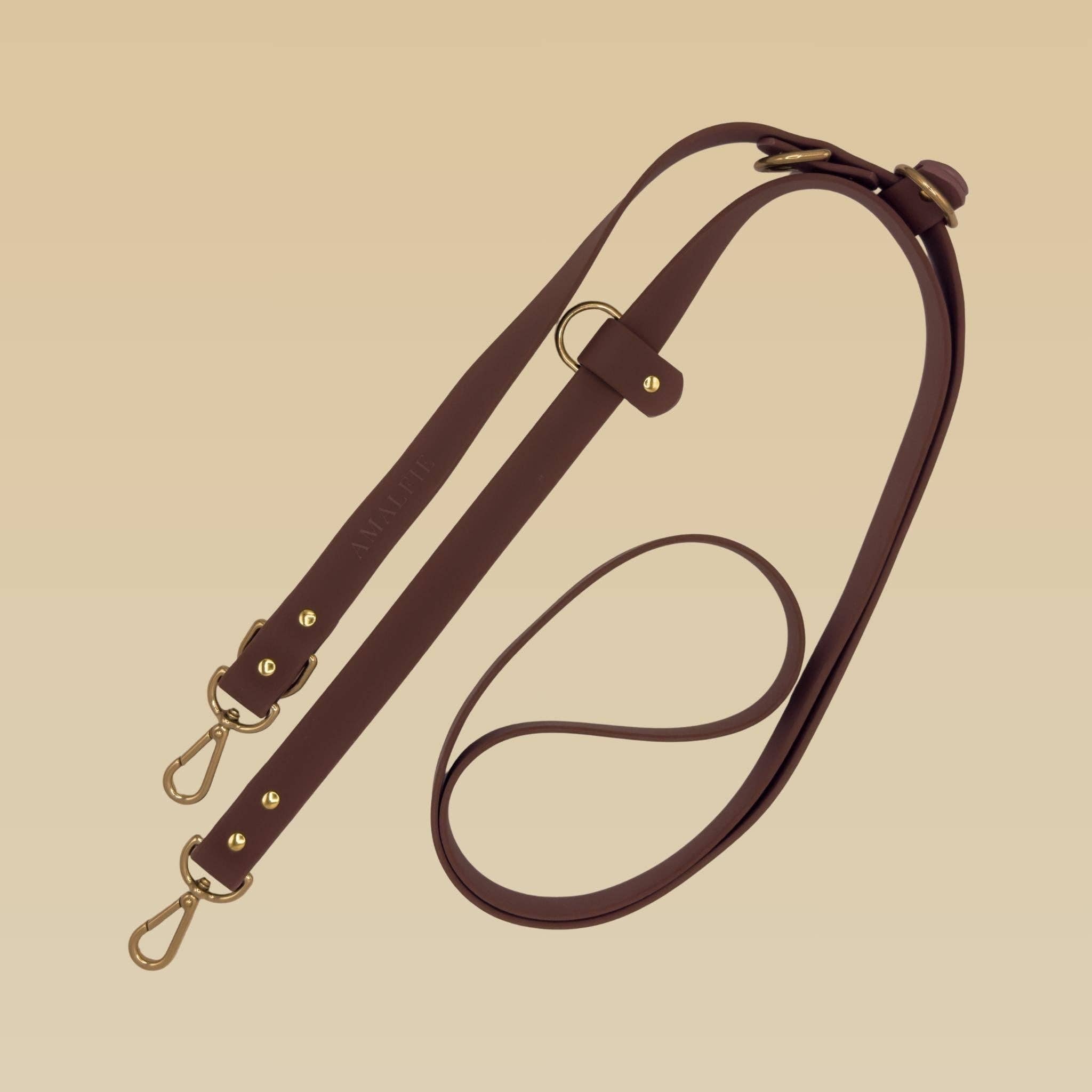 Hands-free Dog Leash 240 cm – 25 mm – Espresso Brown