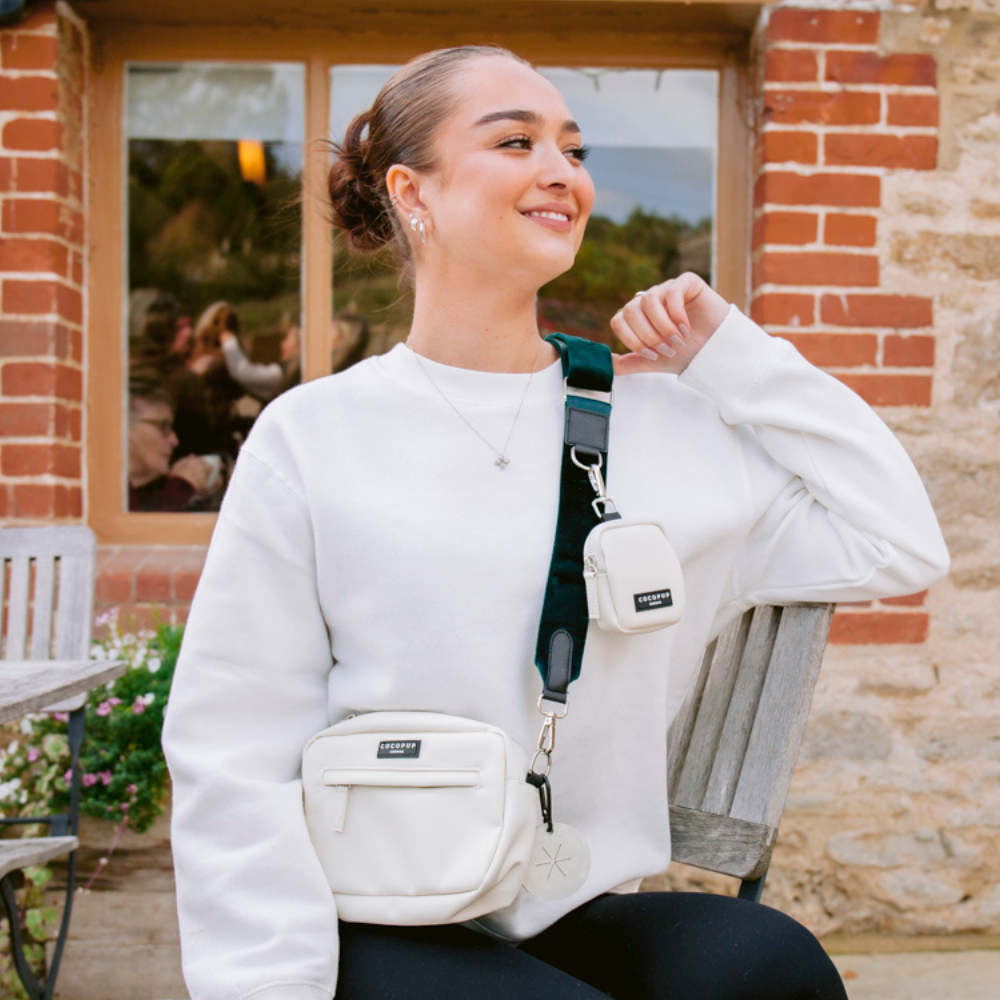 Hund Walking Taske - Oyster White
