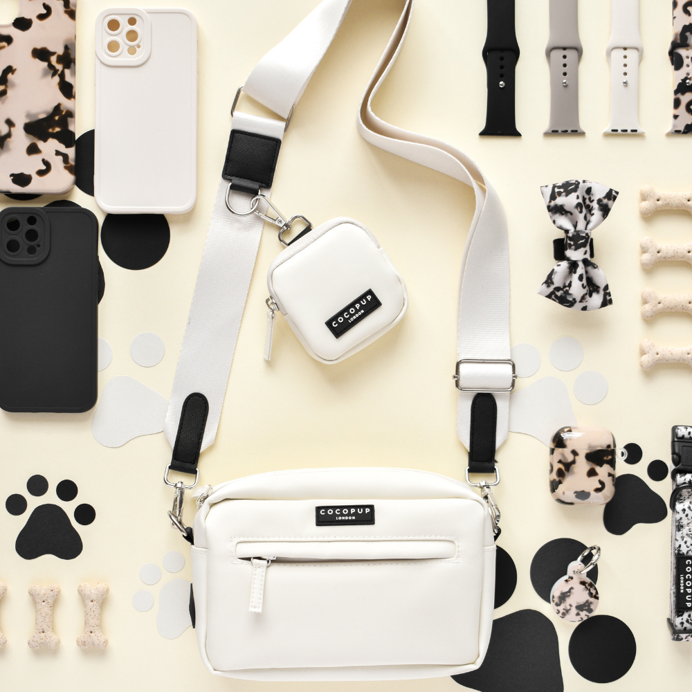Hund Walking Taske - Oyster White